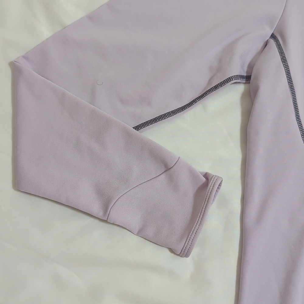 Nike Pro Dri-Fit Mock-Neck Long-Sleeve Top, Color Purple Size L (Kids) - Picture 4 of 14